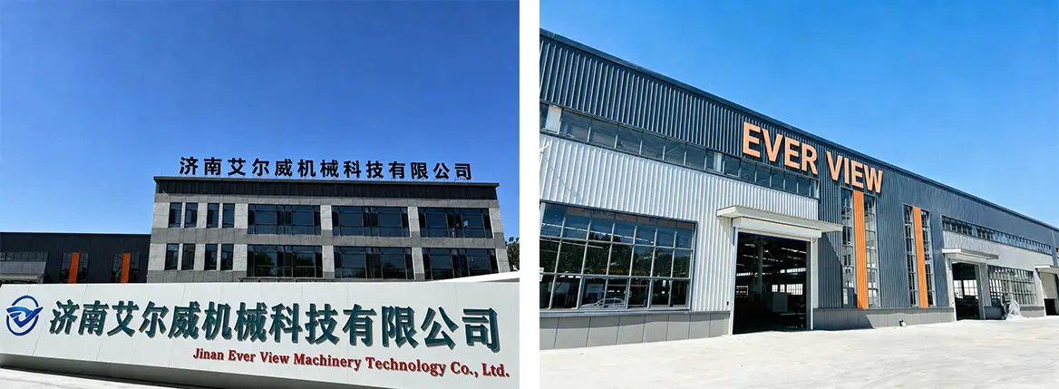 Jinan Ever View Machinery factory building exterior and production facility overview